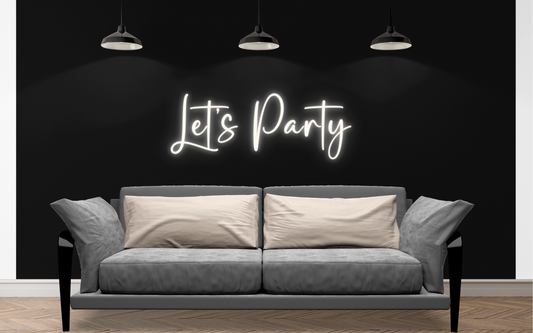 Let's Party Neon Sign